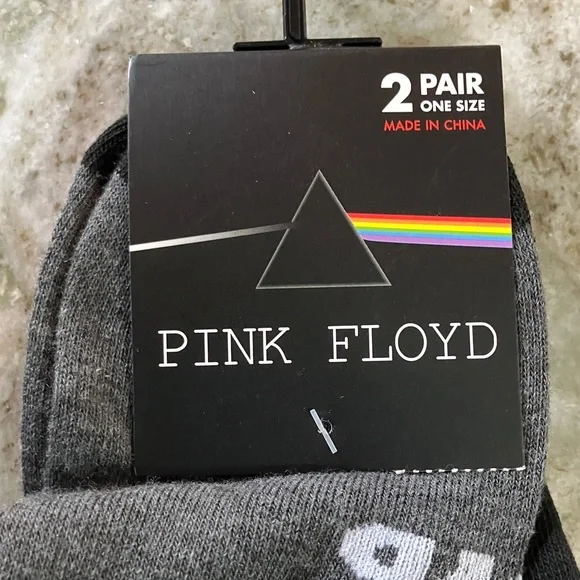 3 Pair Pink Floyd Casual Socks - Picture 7 of 9